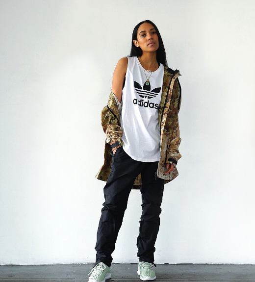 Aleali May Styles Up Adidas Originals For Finish Line