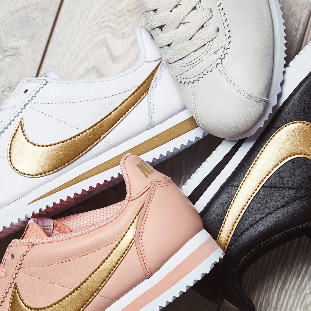 This Nike Cortez “Glitter” Pack Is Gold — Daily (ChicksNKicks)