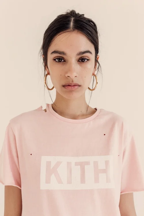 KITH Women Distressed Logo Tee Program CNK Daily ChicksNKicks