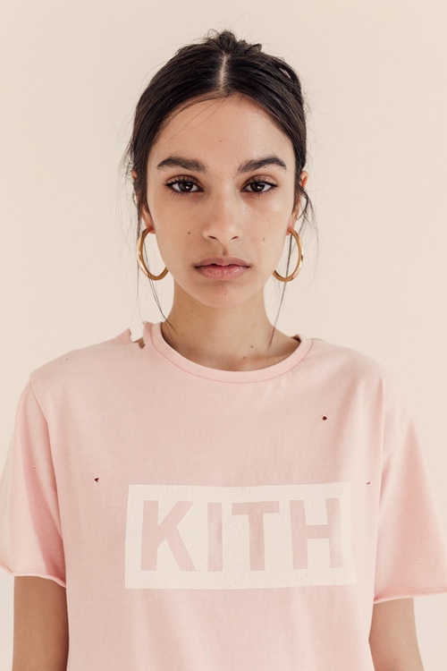 KITH Women Distressed Logo Tee Program