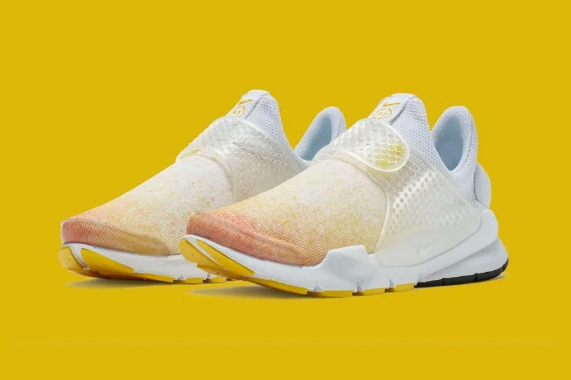 nike sock dart yellow
