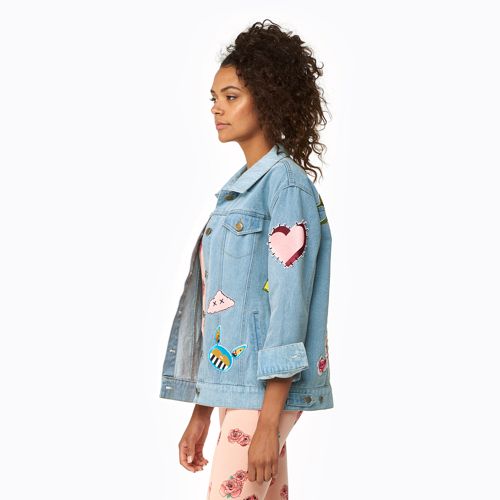   Love You With All My Art Denim Jacket  