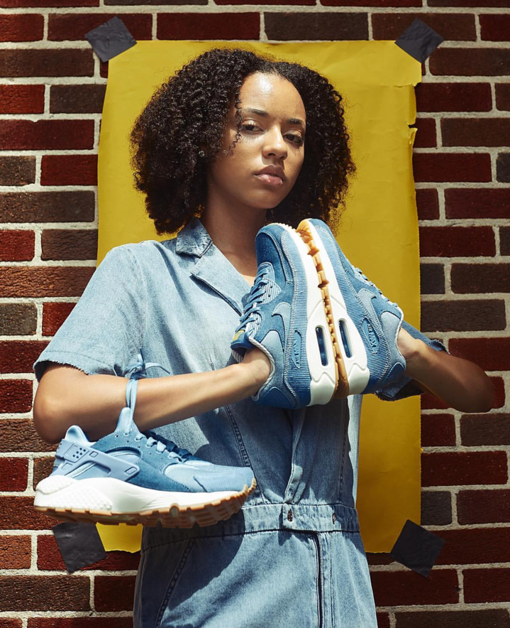 The Nike Air Max 90 and Huarache Go For Denim in a New Pack  