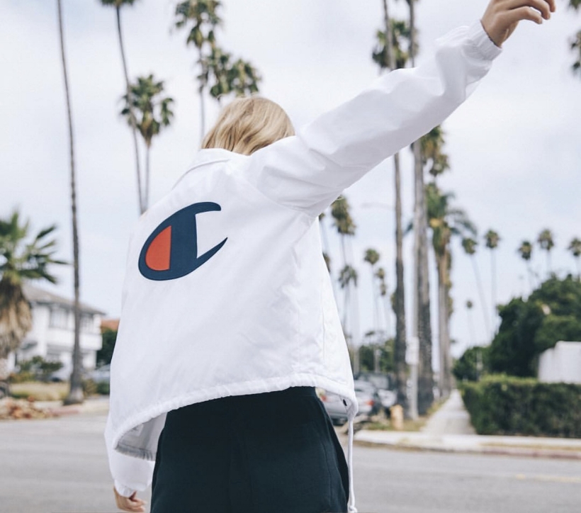 champion cropped coach jacket