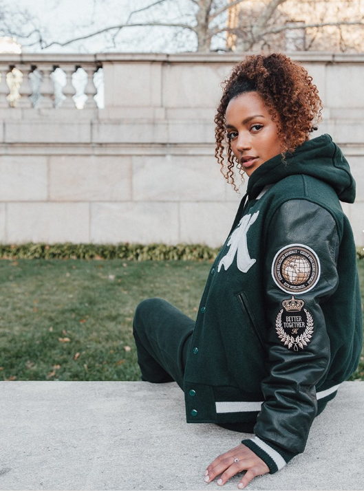 Kith top varsity jacket