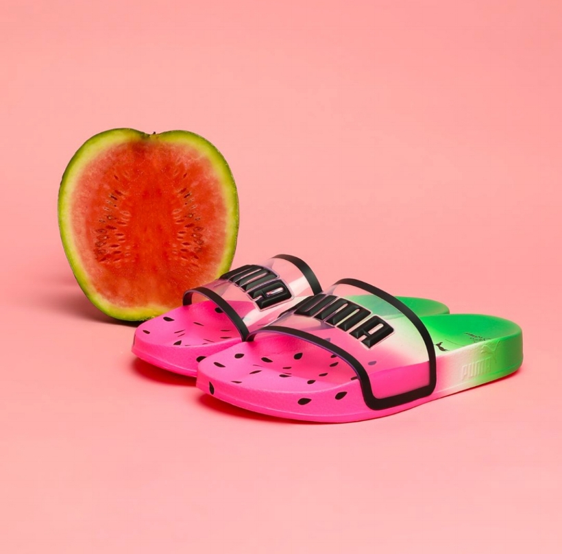 puma watermelon sandals