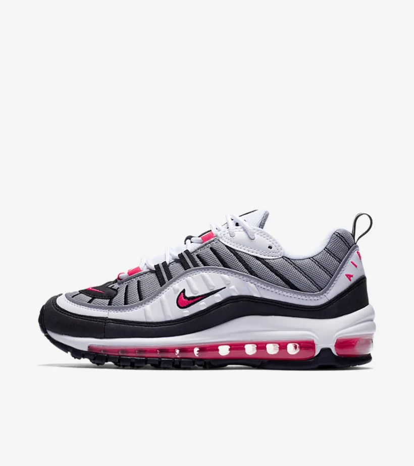 red and pink air max 98