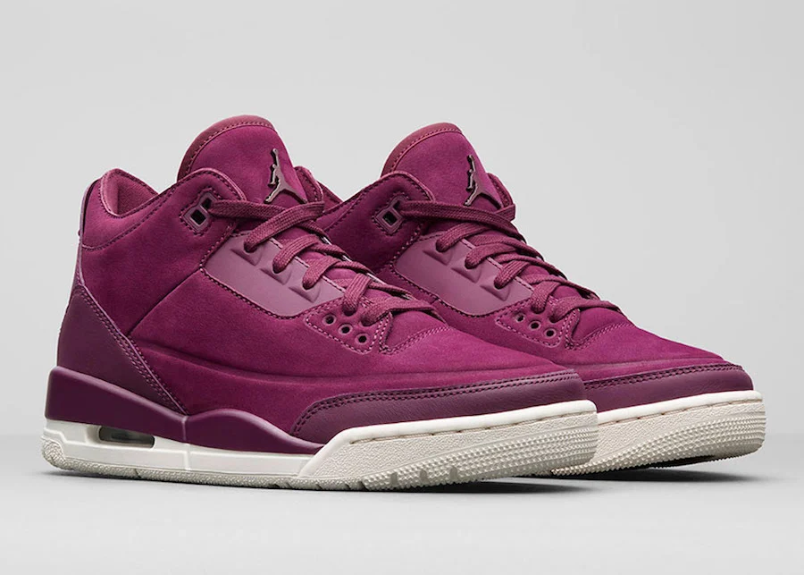 The "Bordeaux" Treatment Will Hit The WMNS Air Jordan III This Month