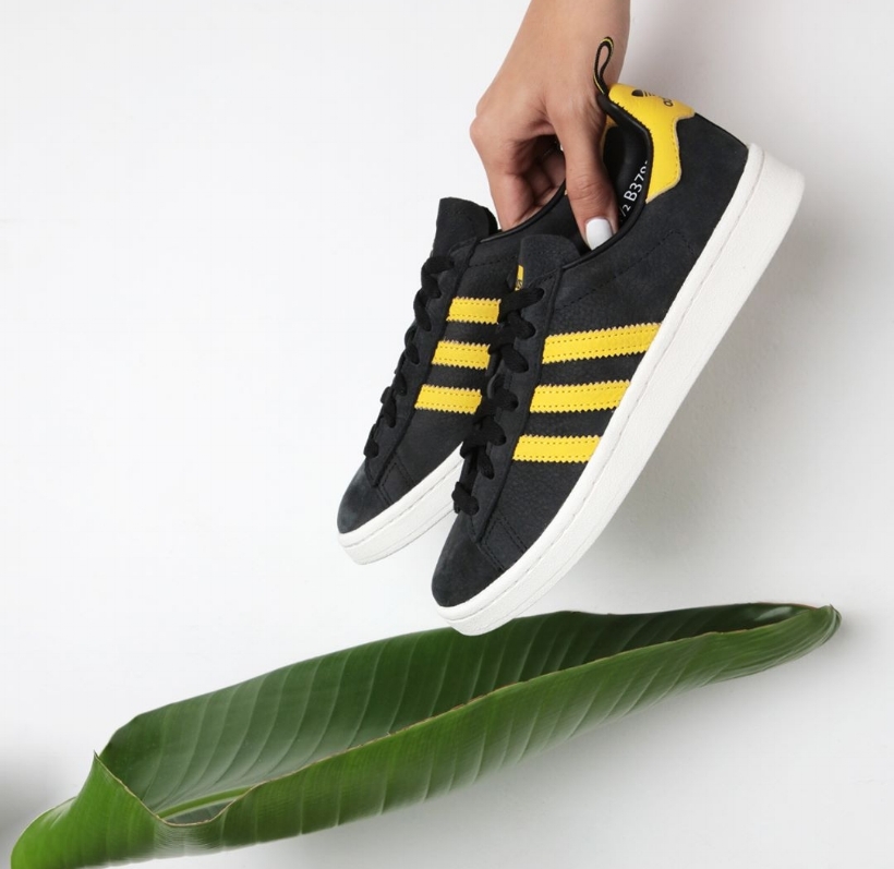 adidas campus black yellow