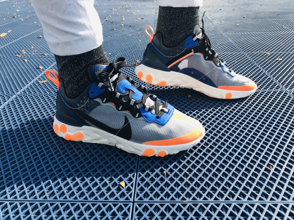 vesícula biliar cien Ejecutar SneakHer Style Tip: It's All About The Socks With The Nike React Element 87  — CNK Daily (ChicksNKicks)