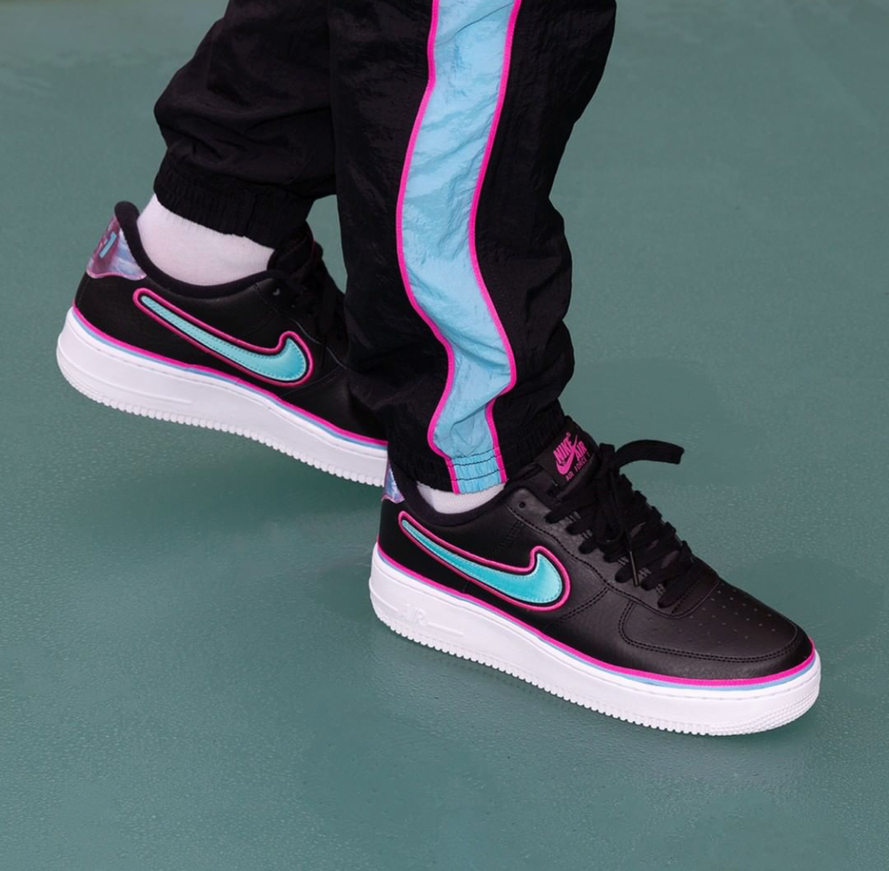Catch Some Color In The Nike Air Force 1 07 Lv8 Sport Nba Cnk Daily Chicksnkicks