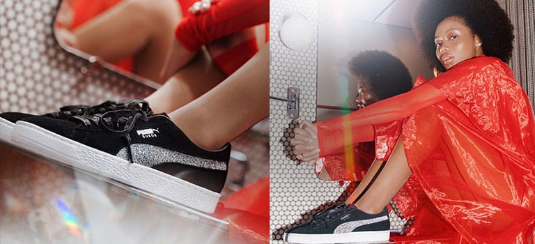 puma suede x swarovski