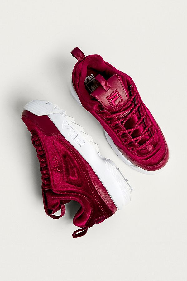 Indulge in this Red FILA Disruptor — CNK (ChicksNKicks)