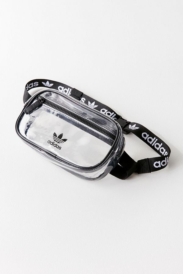 clear white adidas fanny pack