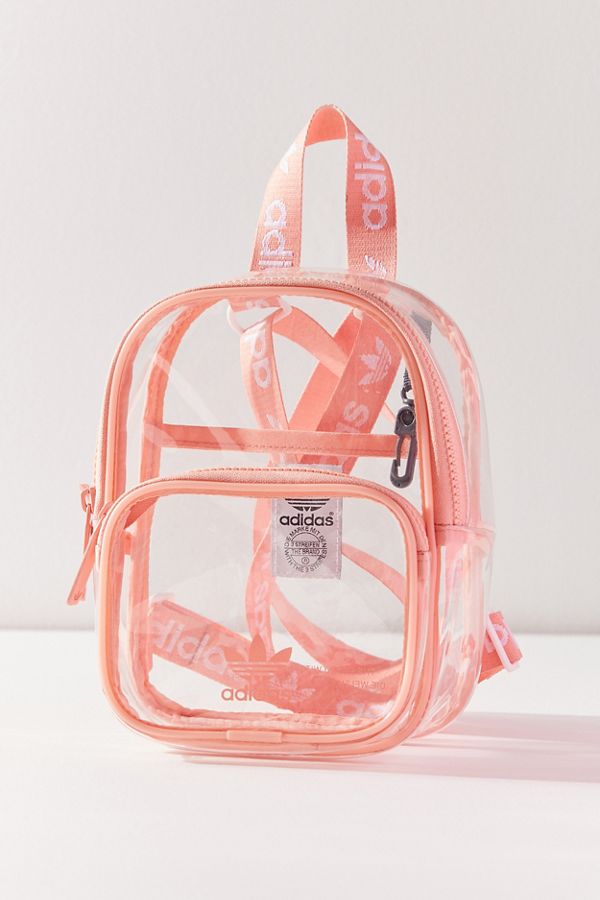 adidas clear pink backpack