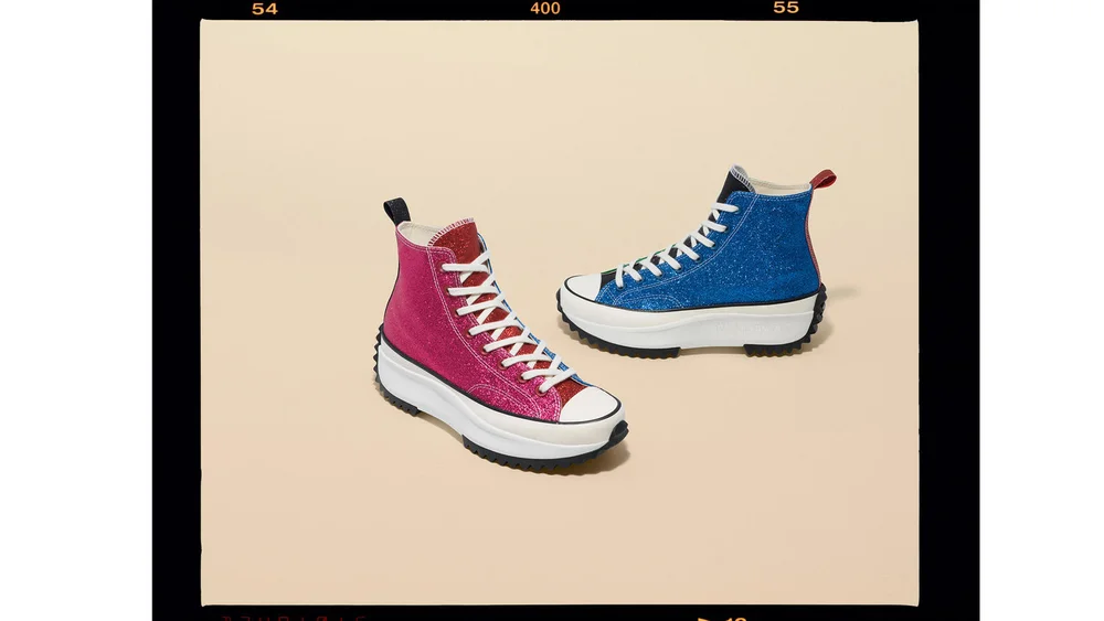 glitter run star hike converse