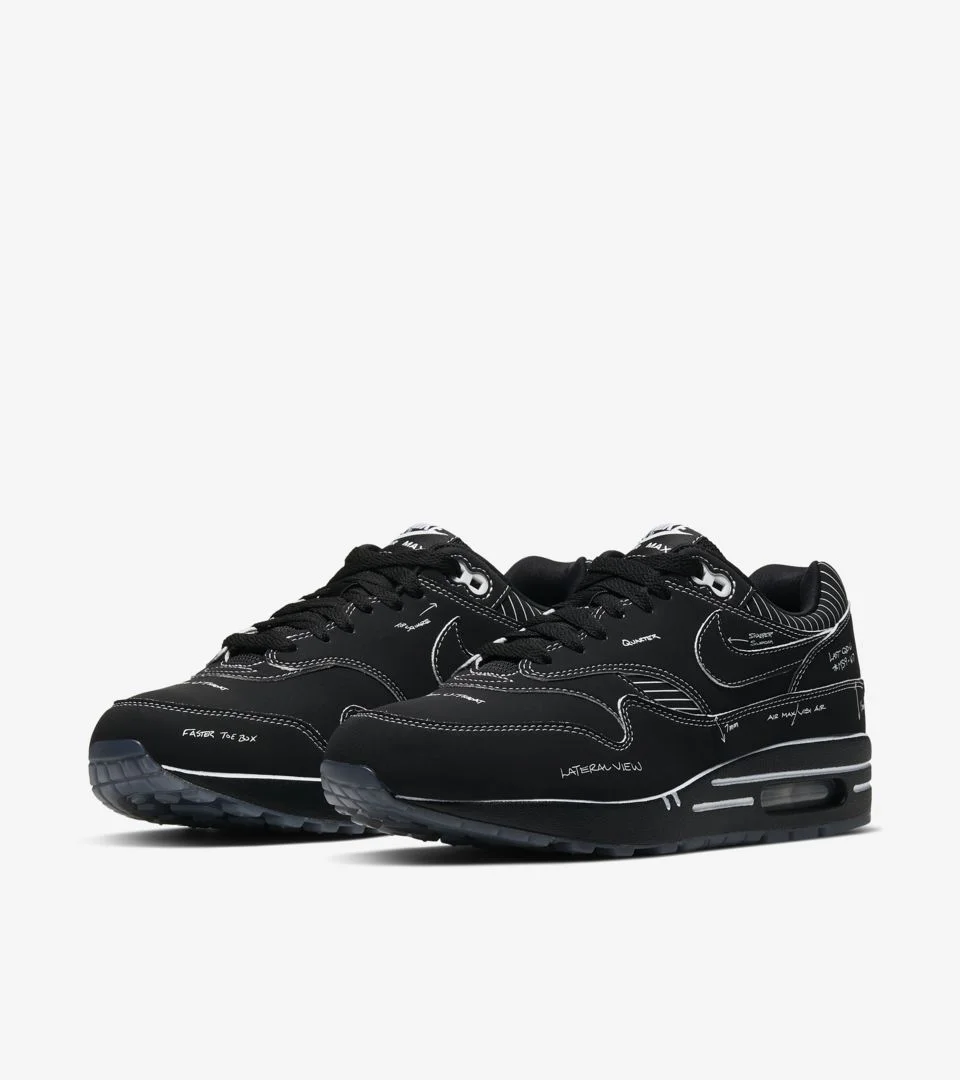 nike air max 1 sketch to shelf schematic black