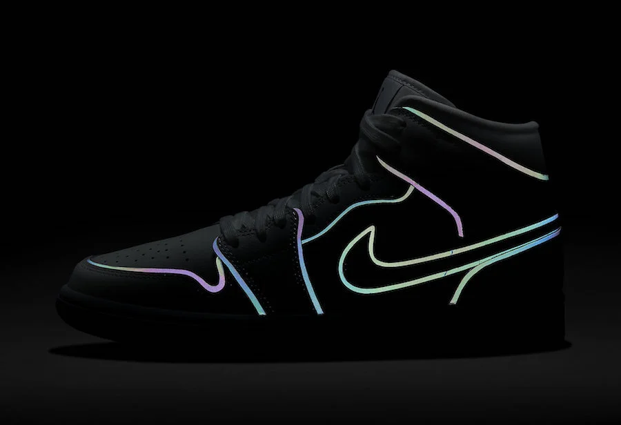 jordan 1 mid iridescent reflective stockx