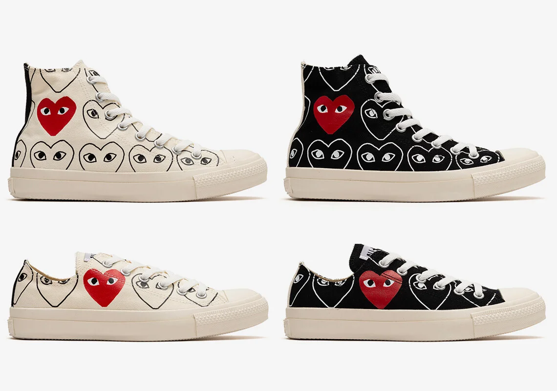 converse cdg all over print