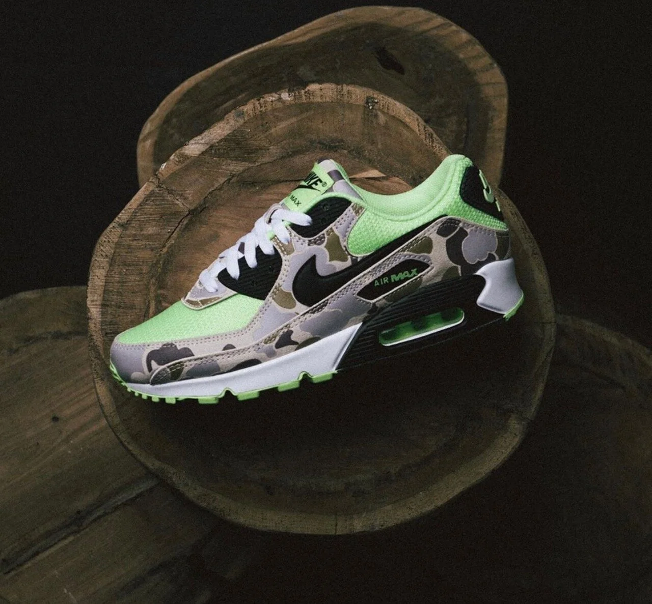 air max 90 camo green