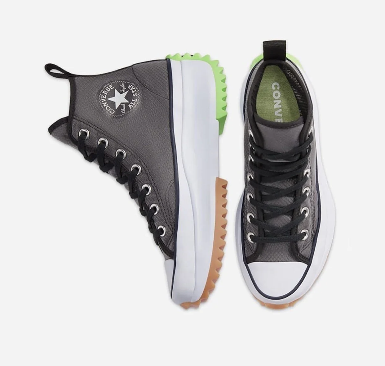 unisex mesh concrete heat run star hike high top