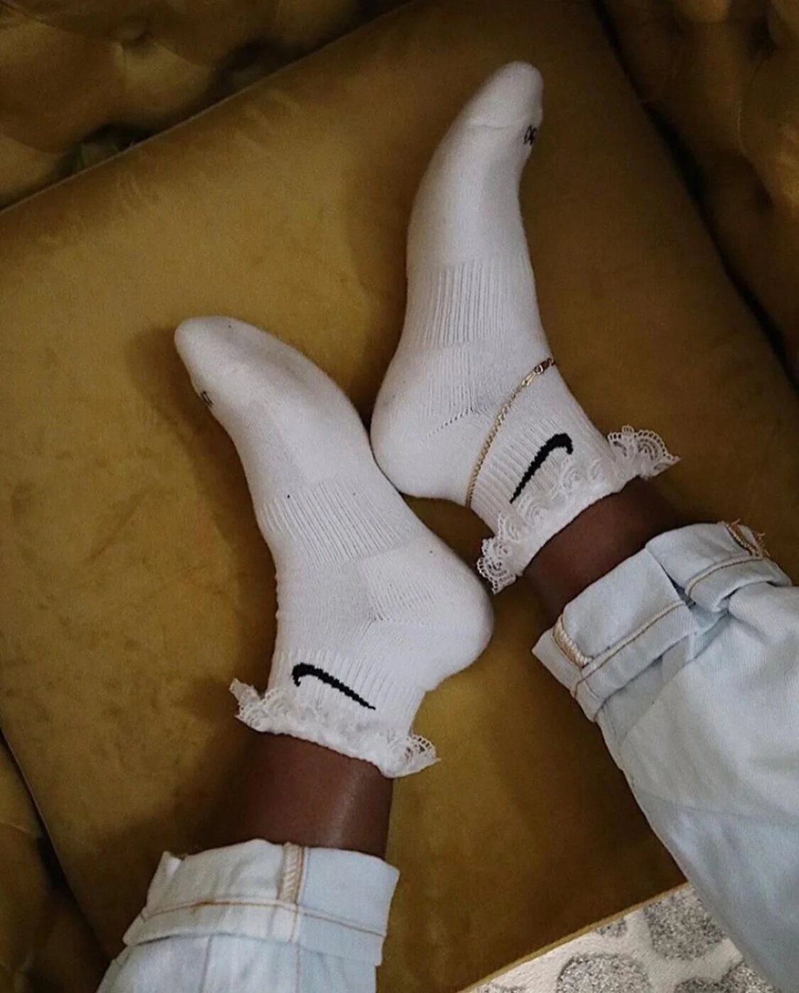 nike frilly socks