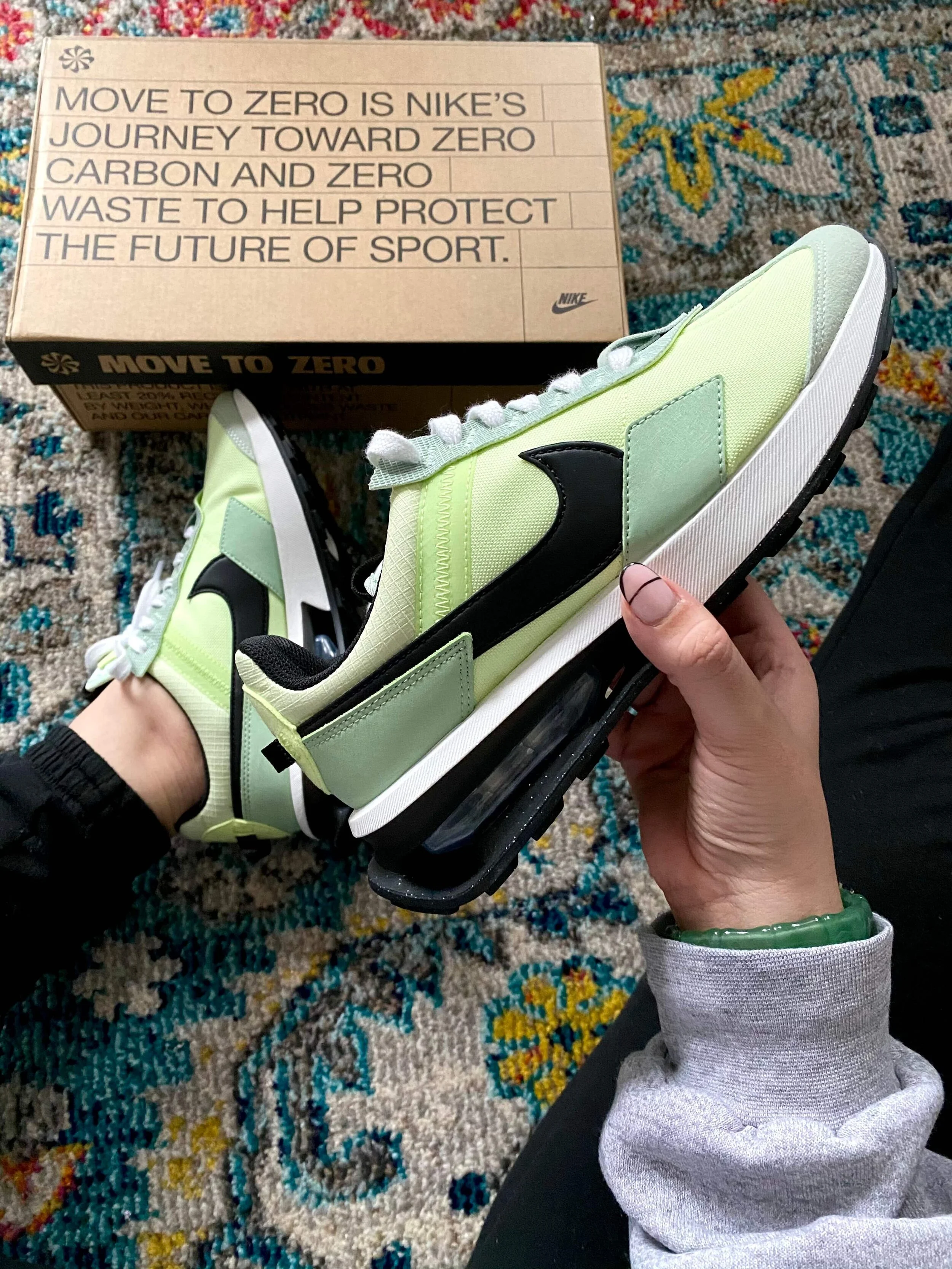 nike pre day on feet