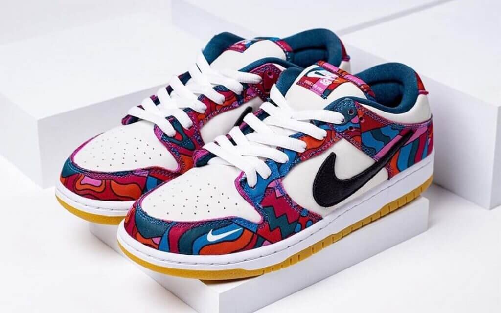 Nike x Parra SB Parra Dunk Low Pro Abstract Art Low Top Sneakers