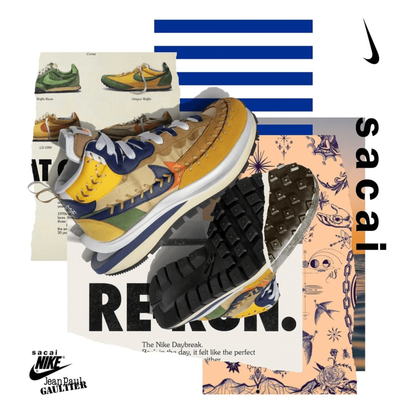 Jean Paul Gaultier x sacai Nike VaporWaffle | Release Info — CNK