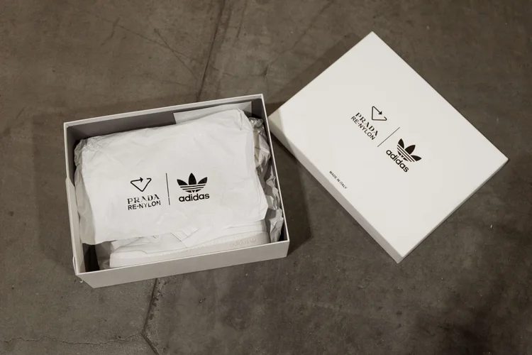 adidas gazelle silver green womens Buy Prada Nylon Zip-Pouch High Sneakers Online at Groupie