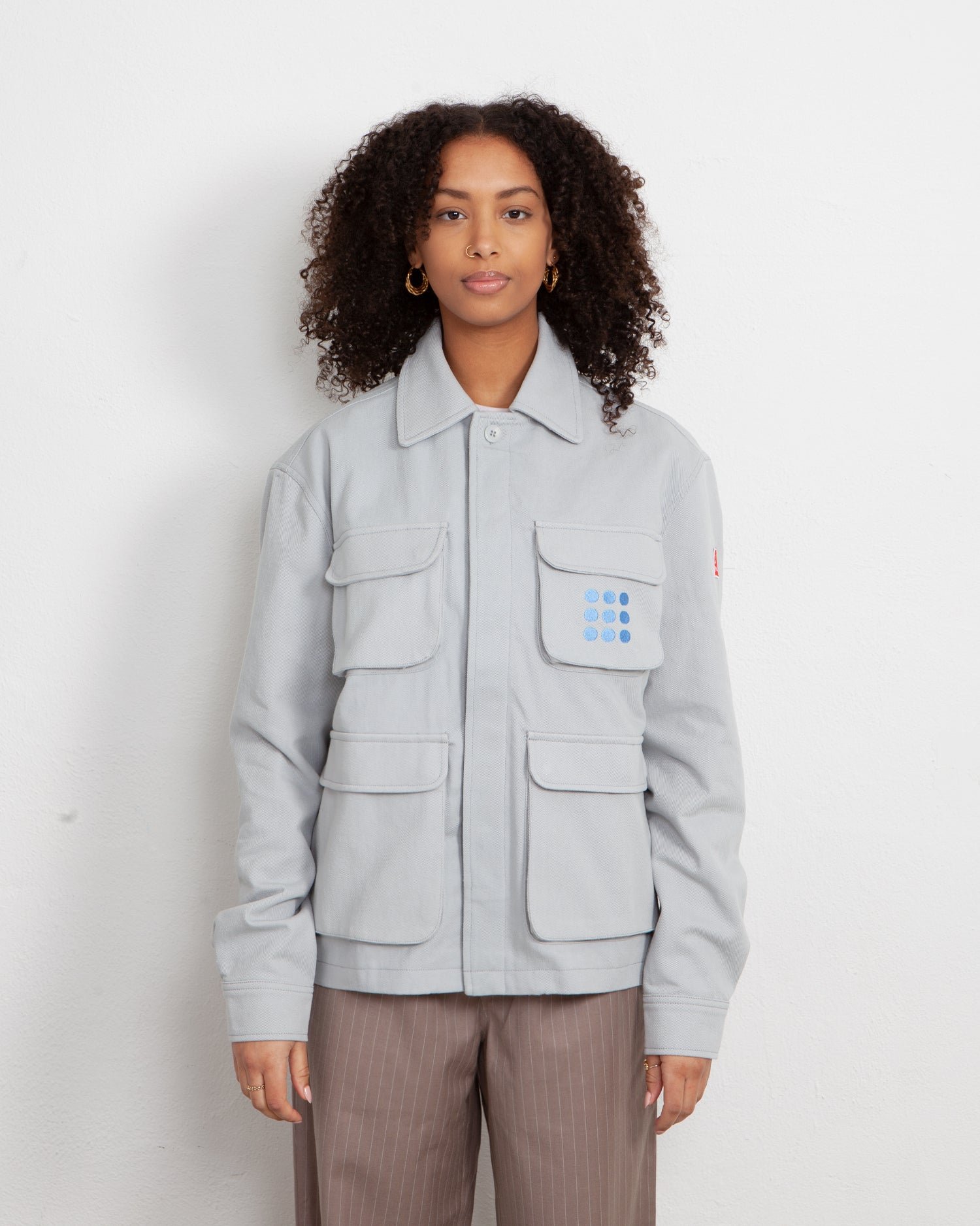 vuitton monogram embossed utility jacket