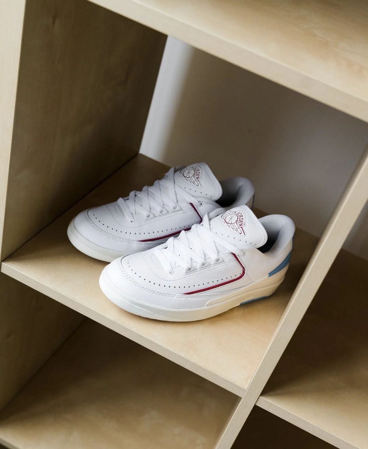 WMNS Air Jordan 2 Low 'Gym Red and Dark Powder Blue | Release Info