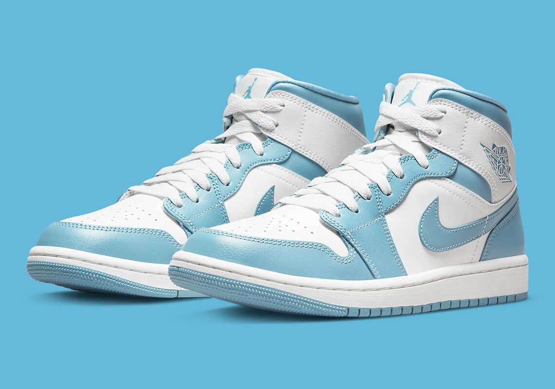 WMNS Air Jordan 1 Mid 'University Blue'  First Look — CNK Daily  (ChicksNKicks)