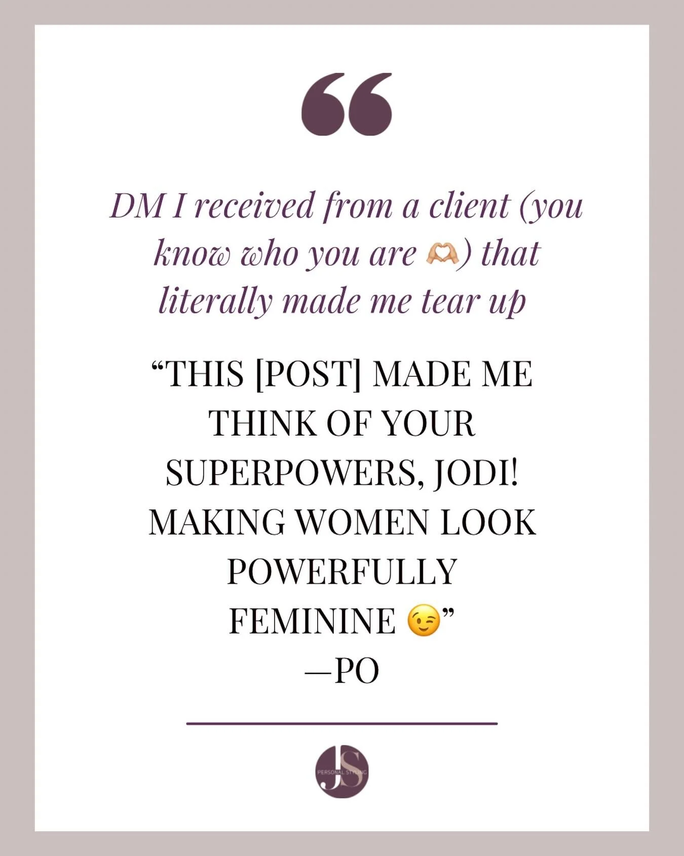 This is what it&rsquo;s all about!
#thisissome #jodiskorupski #personalstylisthouston #wardrobestylisthouston #confidencethroughstyle