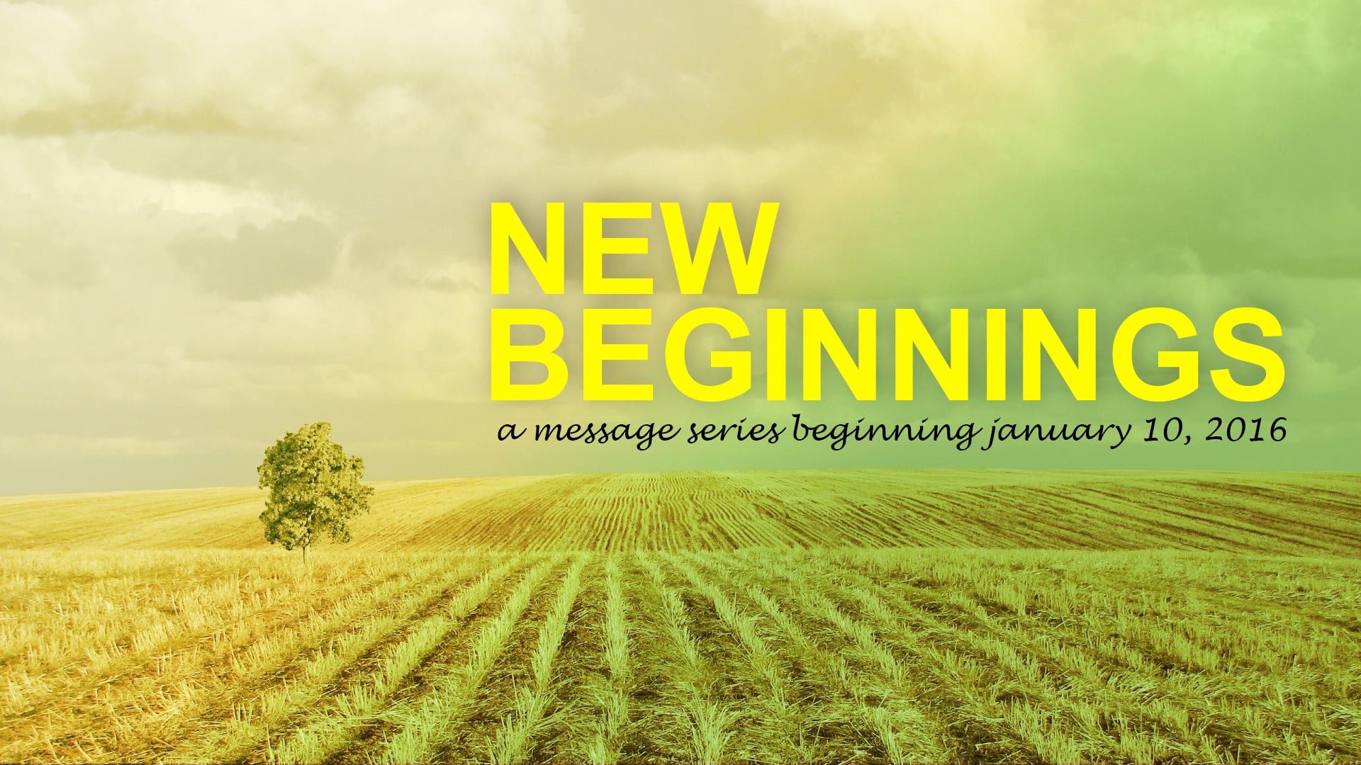 NEW SERMON SERIES CONTINUES THIS SUNDAY NEW BEGINNINGS: IT'S NEVER TOO LATE TO START OVER Have you ever messed up? I mean, really messed up? That moment when you did what you said you'd never do... When you said what you thought you'd never say... When you gave up, gave in, and had to live with the regret... All of us have moments we wish we could do differently... Experiences we wish we would have avoided... Failures we wish we could erase... If only...It...would...Be...Different... Then there's God. The God of the do over. The God who loves you and hasn't given up on you. He not only sees what you are, he sees what you have become. He's the God of the Second Chance...and, He's offering you one today. Join us for our new series, "New Beginnings: It's Never Too Late to Start Over".