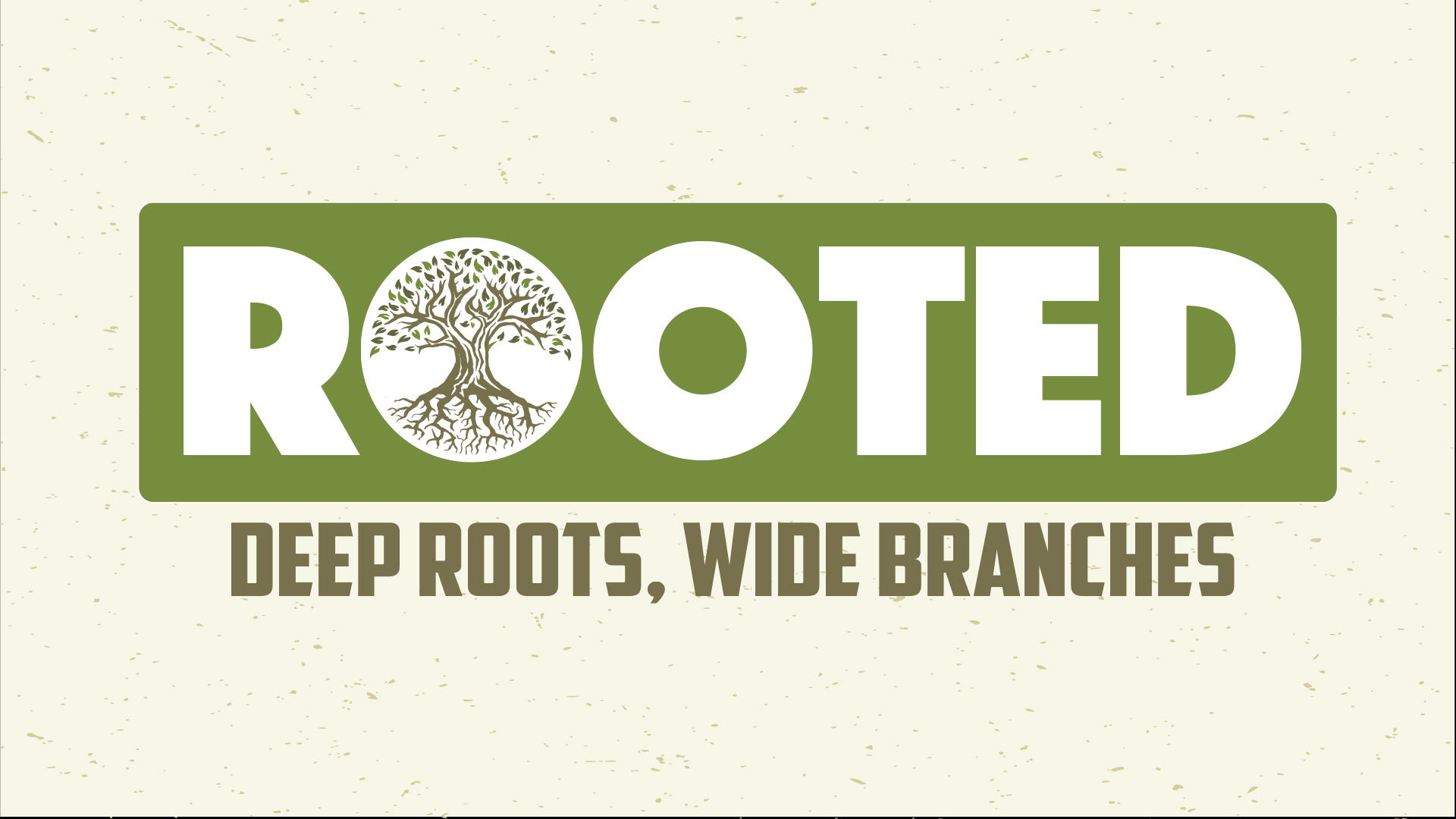 "ROOTED . . . Deep Roots, Wide Branches" sermon series continues this week!