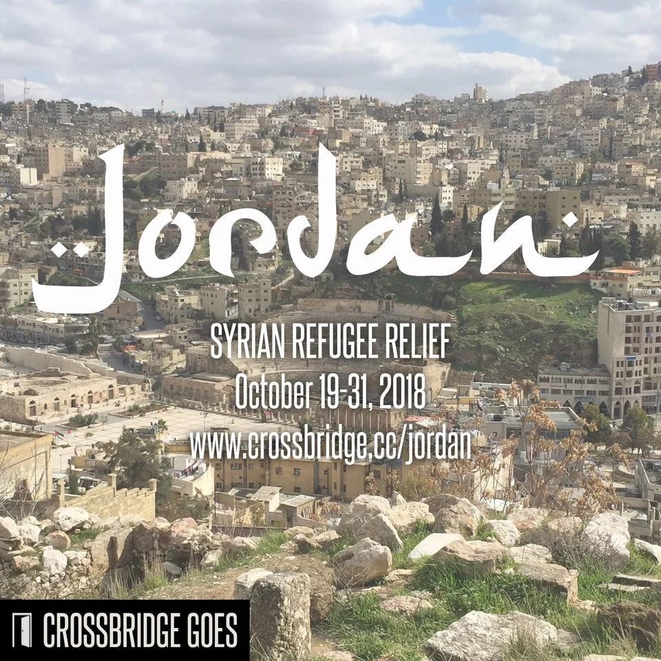 CB GOES INTERNATIONAL TRIP We are sending a group to serve Syrian Refugees in Jordan October 19th-31st. We have been sending people to Jordan for the last several years, and the stories that come back are amazing. We would love to connect you with this trip! Registration deadline is September 15th. Click below to learn more. MORE INFO