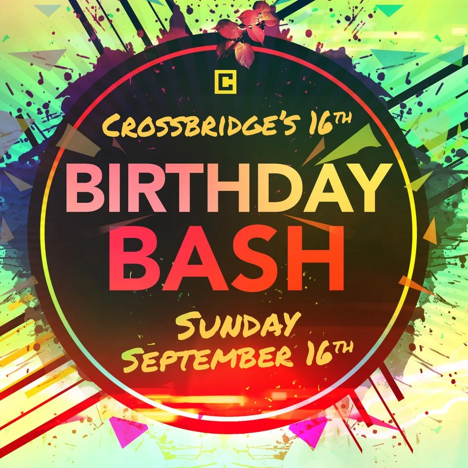 CB BIRTHDAY BASH | SEPTEMBER 16 Celebrate Crossbridge’s 16th Birthday and the launch of our brand-new series “You Asked For It!”. We’ll have food and bounce houses for the kids! This is a great day to bring a new friend to Crossbridge!.