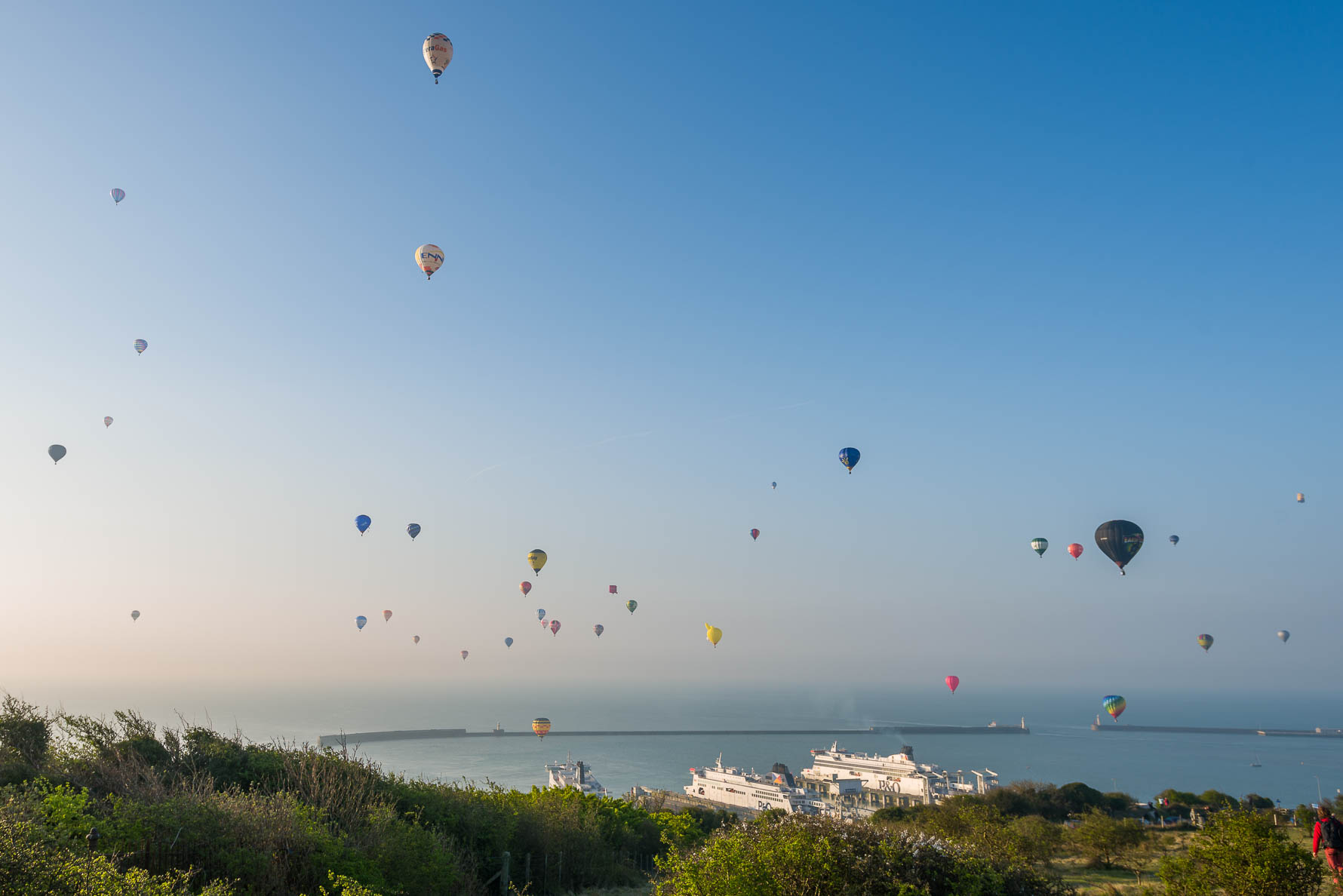 Hot air balloon world record attempt