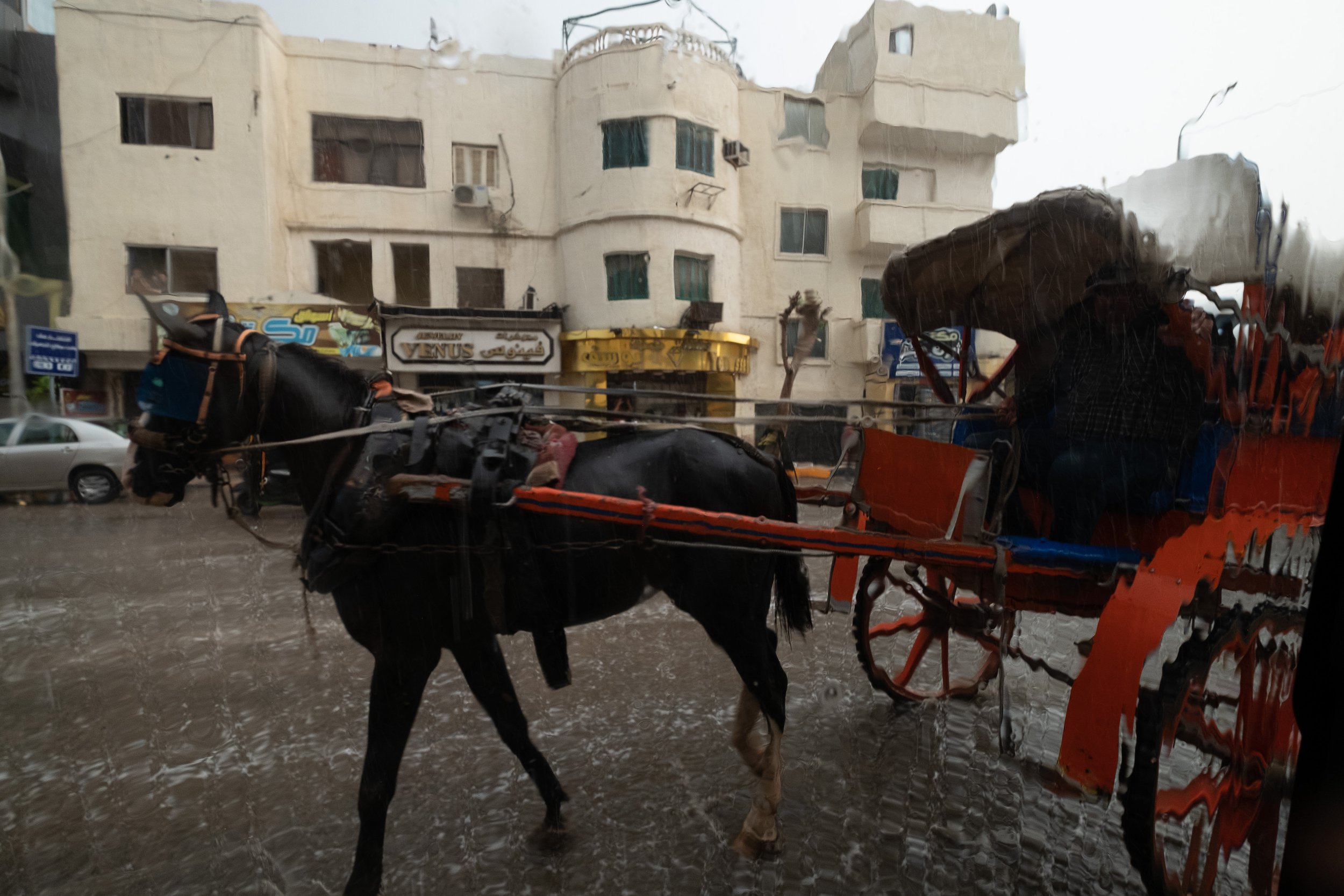 Heavy rain in Cairo