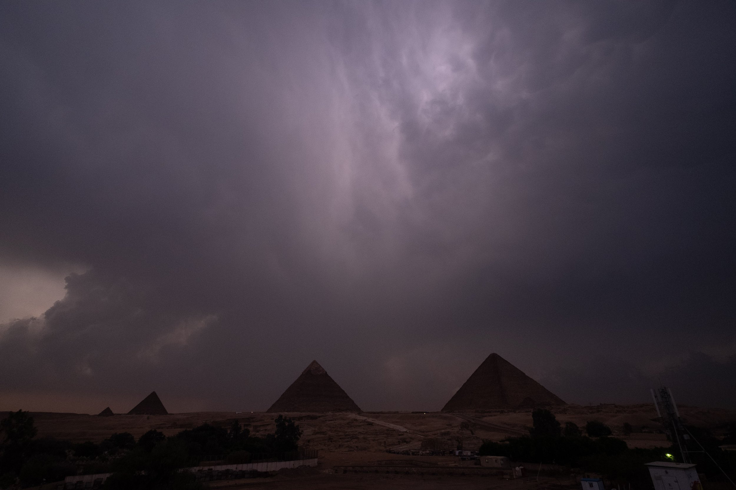 Lightning over the Great Pyramid