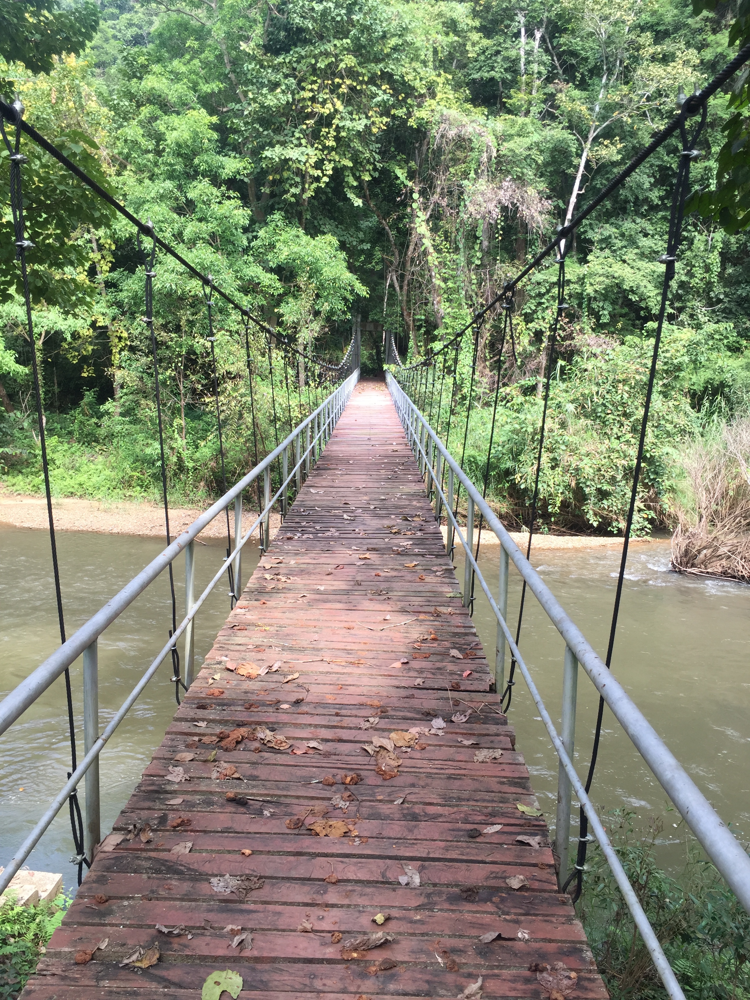 Bridge over the river quiet.