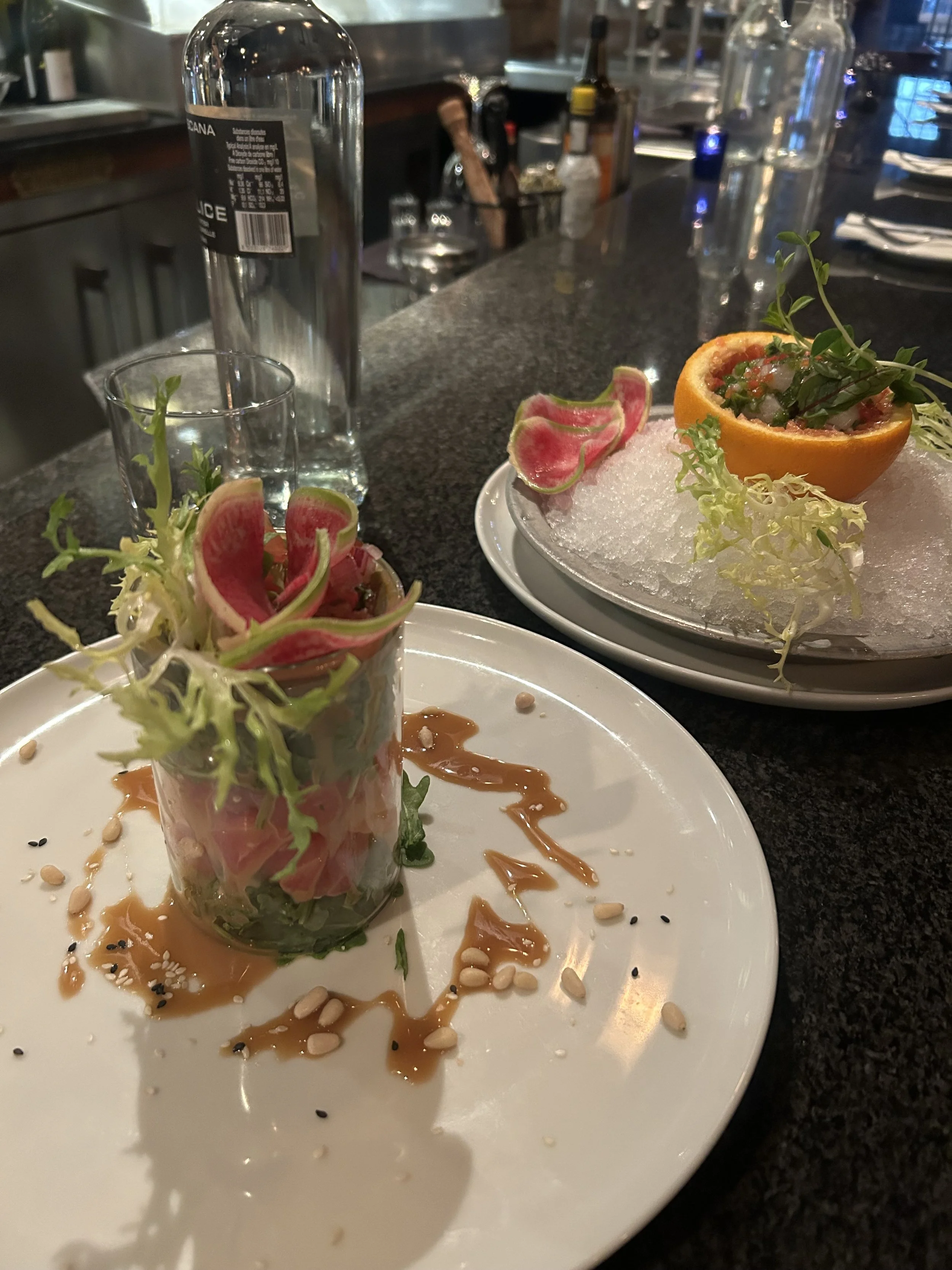 Seafood Poke Salad @ Bay Scallop Ceviche
