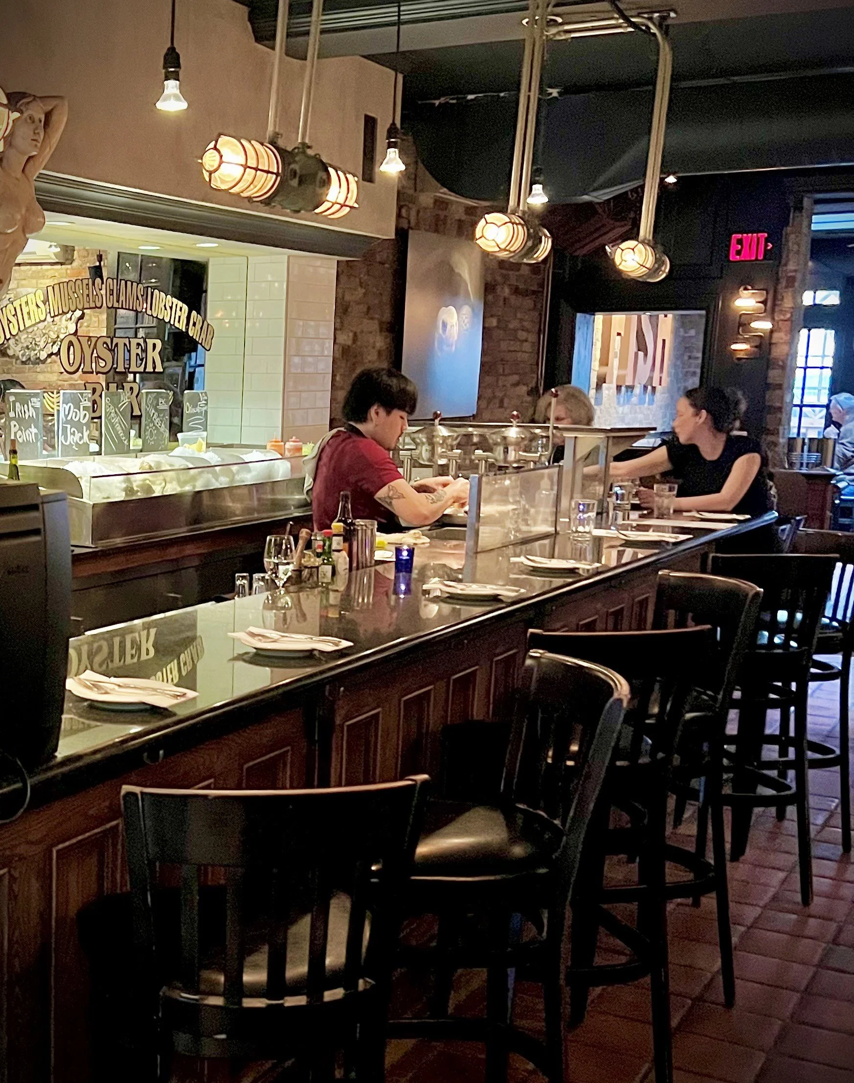 Jerald our oyster expert at work