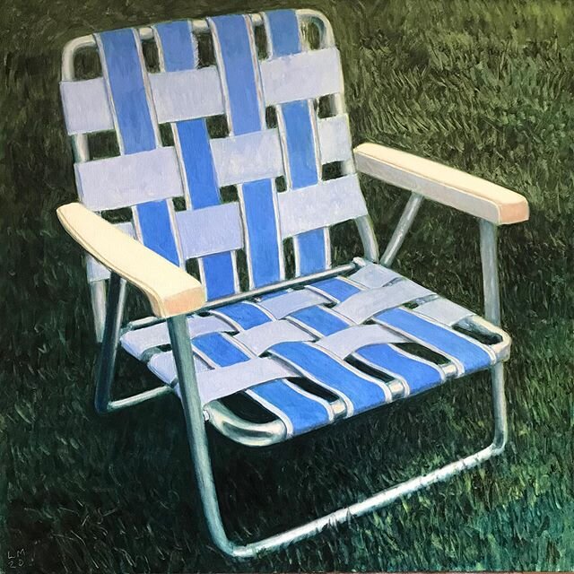 I&rsquo;m always looking out for good chairs to paint, but they hide from me. The chair gods make me work for it. This one was in my friend&rsquo;s back yard. She was out of town, and her aunt ran me off. I guess it is kind of creepy to see a hairy g