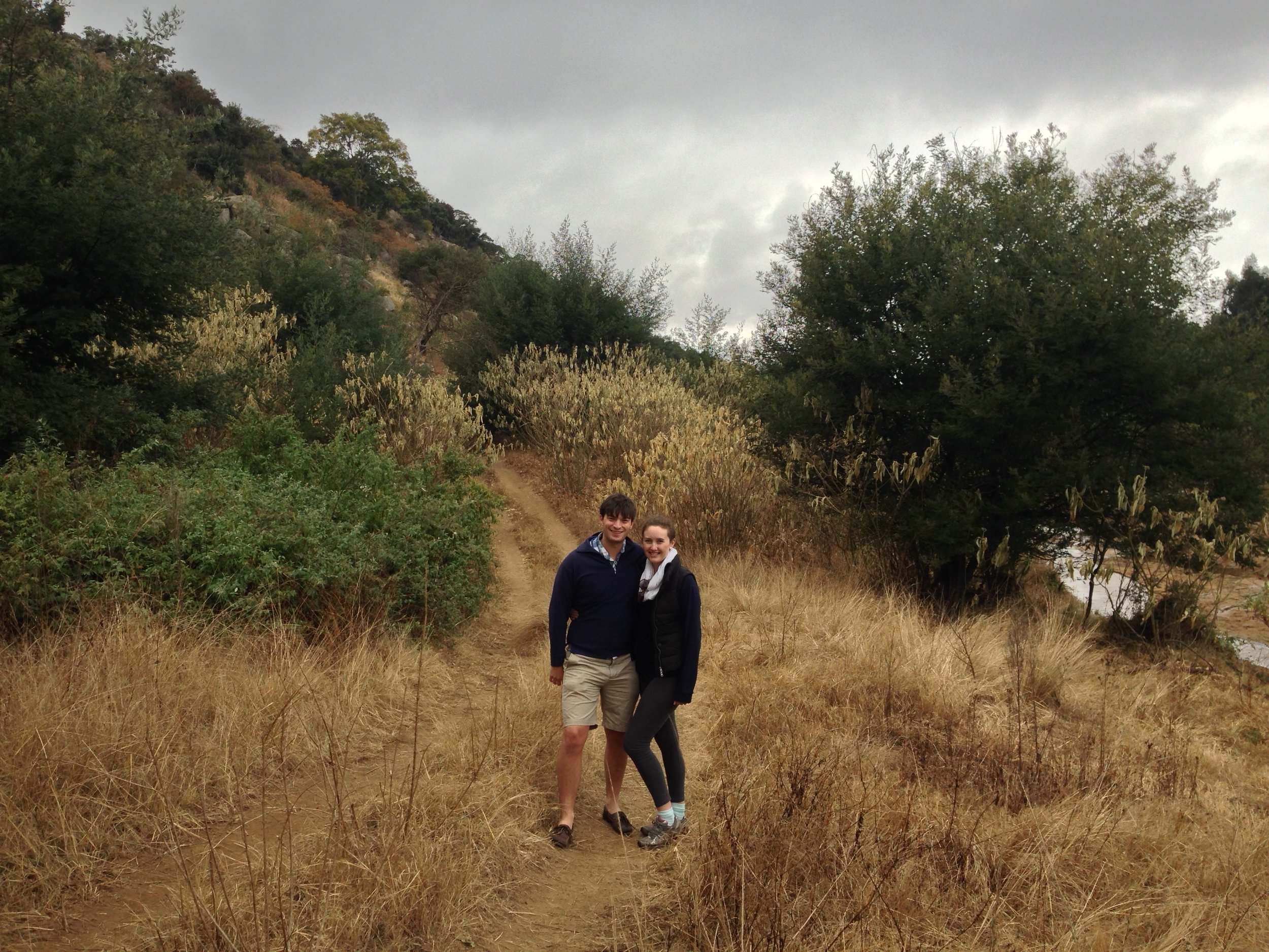 We jumped over a stream into Swaziland!