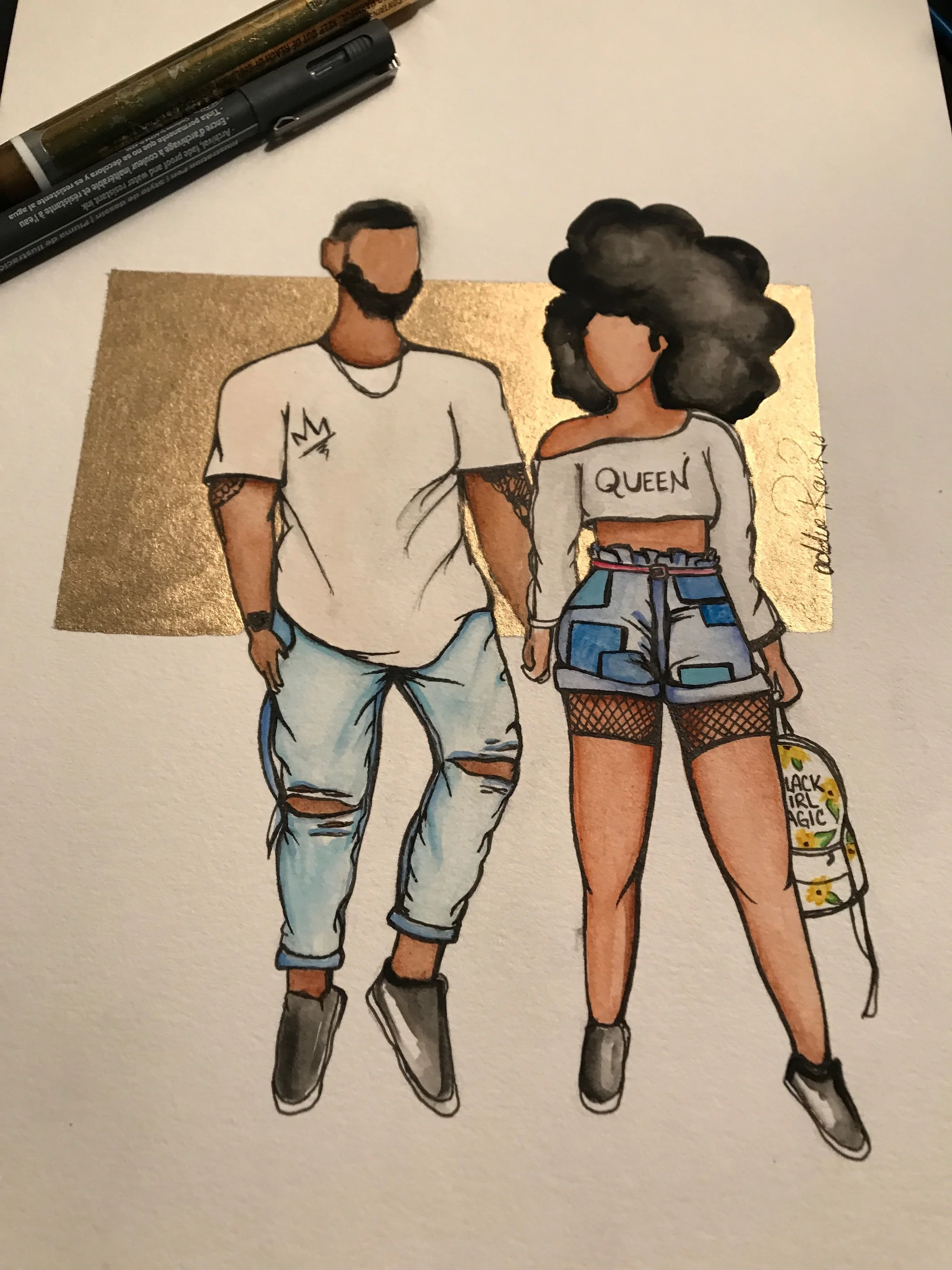 black artwork art print