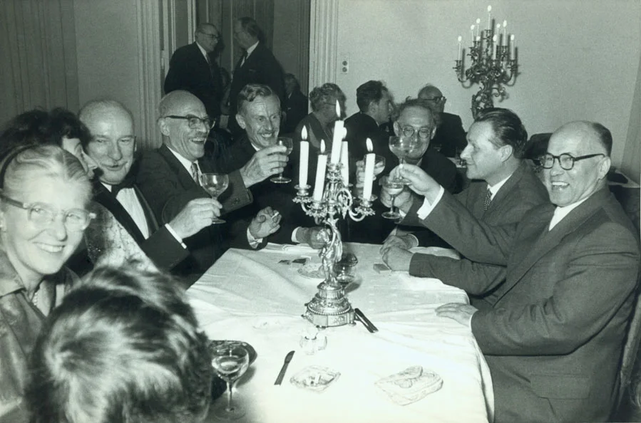 First left holding glass: Theodore Roszak