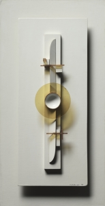Plastic and painted wood, 24 5/16 x 12 3/4 x 4 inches (61.80 x 32.40 x 10.20 cm) Collection: The Cleveland Museum of Art . Gift of the Cleveland Society for Contemporary Art in honor of Dr. and Mrs. Sherman E. Lee (1983)