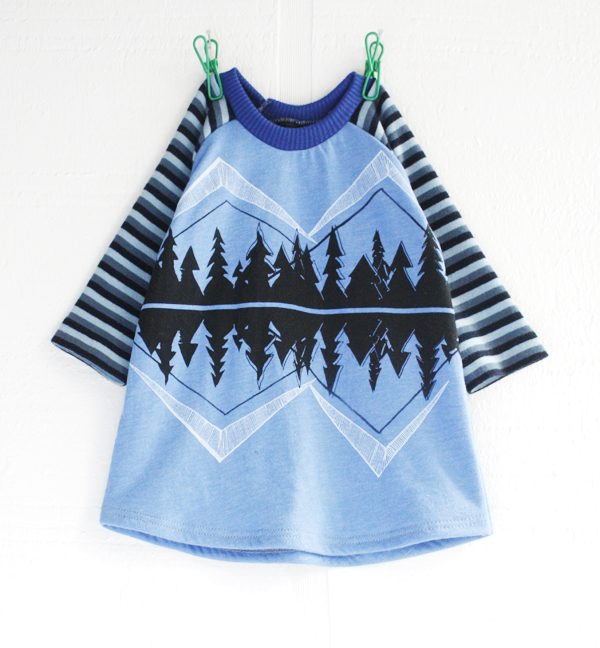 12m blues/craterlake/stripe Size 12m ~ 16β long. Body of dress is soft, double layered knit. *sold out* Β